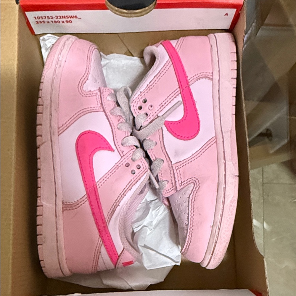 Nike Light Pink and Hot Pink Sneakers